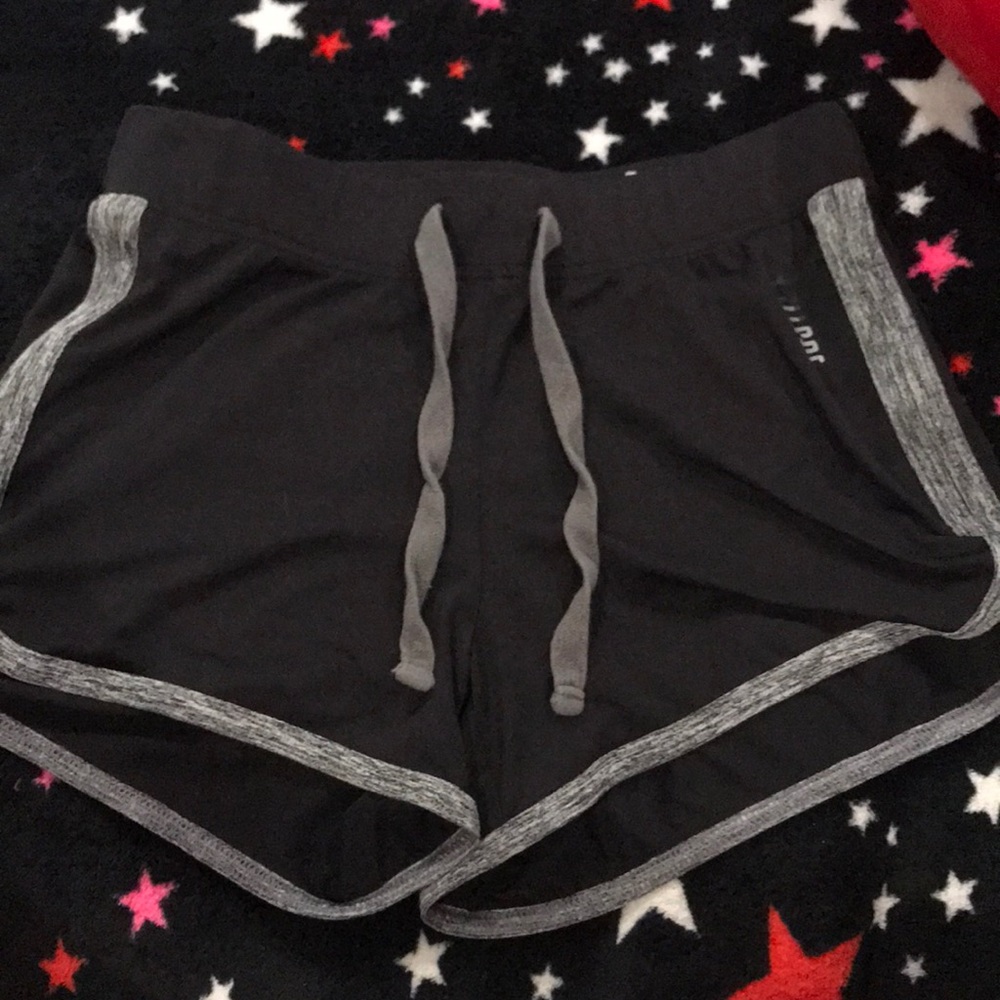 Black and grey shorts
